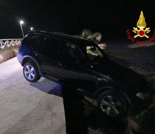 Auto fuori strada sul lungomare – illeso conducente