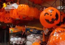 Halloween, sequestrati oltre 56.000 prodotti non sicuri: maxi operazione della Guardia di Finanza