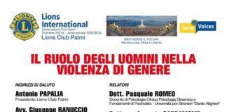Il ruolo degli uomini nella violenza di genere: incontro a Palmi promosso dal Lions Club
