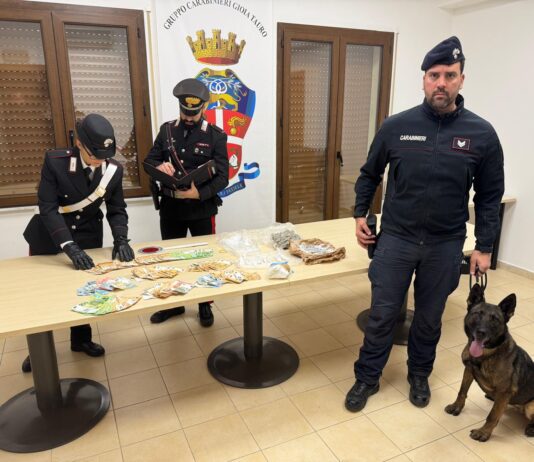 Gioia Tauro, arrestato un uomo per spaccio di droga: sequestrati cocaina, marijuana e contanti