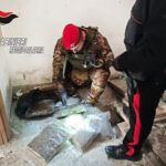Stupefacente occultato in abitazioni disabitate, i Carabinieri sequestrano 3,5 chili di marijuana