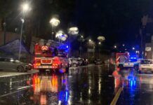 Rosarno – vento forte, alla stazione cartelli pubblicitari divelti e auto danneggiate