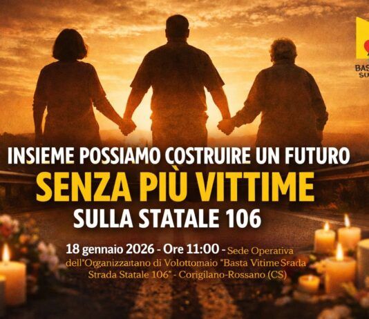 Basta Vittime sulla Statale 106: Le famiglie delle vittime unite per memoria, sicurezza e prevenzione