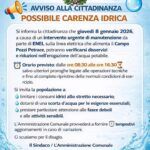 Rosarno: possibili disservizi idrici per lavori Enel, avviso alla cittadinanza