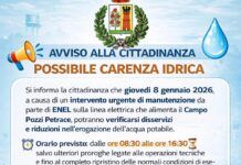 Rosarno: possibili disservizi idrici per lavori Enel, avviso alla cittadinanza