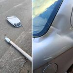 Rosarno, forte vento fa crollare un palo della luce: colpita un’auto in transito