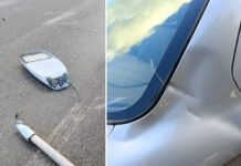 Rosarno, forte vento fa crollare un palo della luce: colpita un’auto in transito