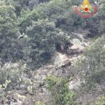 Calabria: strada provinciale chiusa per rischio frana, intervento dei Vigili del Fuoco