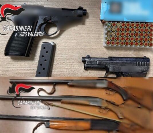 Controlli carabinieri sulle armi, sequestrati fucili, pistole, munizioni e polvere da sparo