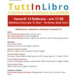 Gioia Tauro, lettura inclusiva per bambini 0–6 anni: “TuttInLibro – Crescere con la lettura accessibile”