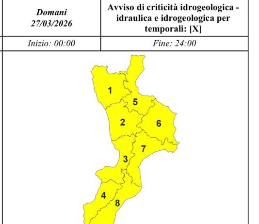 Calabria, venti di burrasca e onde alte: diramata allerta gialla