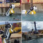 Auto cade in mare durante lo sbarco: recupero nel porto di Gioia Tauro, conducente salvo