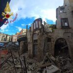 Crollo parziale di un edificio: evacuate famiglie e area interdetta