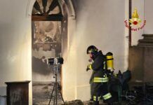 Incendio in un locale del Santuario Madonna delle Grazie: distrutto un ripostiglio