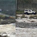 Auto si ribalta nel torrente: due persone intrappolate nell’abitacolo salvate dai carabinieri