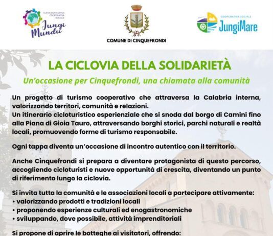 Domani a Cinquefrondi l’iniziativa che punta al rilancio economico e allo sviluppo del territorio