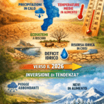 Calabria, 2025 anno più caldo e secco della media: piogge in calo e temperature oltre i valori storici