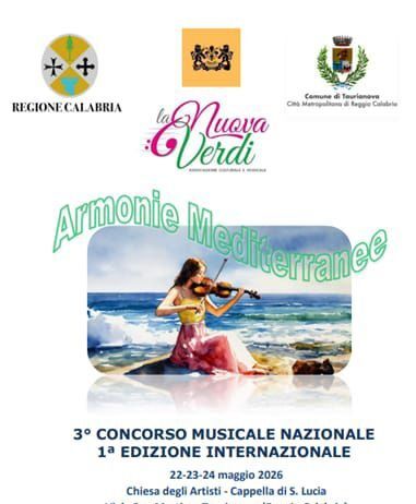 Taurianova, torna il Concorso Internazionale “Armonie Mediterranee”