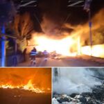 Incendio nella notte a Gioia Tauro, fiamme nel quartiere Ciambra