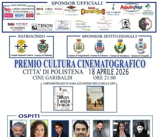 Polistena accende il grande schermo: questa sera il Premio Cultura Cinematografico