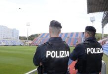 Disordini dopo Crotone-Salernitana, quattro DASPO emessi dalla Polizia di Stato