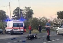 Scontro tra auto e moto – morto un 33enne