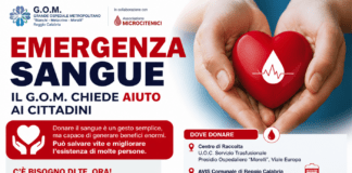 Emergenza sangue a Reggio Calabria: il G.O.M. lancia un appello urgente ai cittadini
