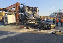 Incidente al porto di Gioia Tauro: si ribalta carrello elevatore, ferito un operaio