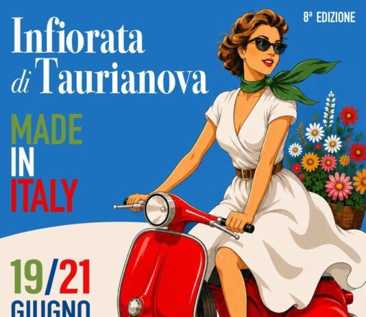 Infiorata di Taurianova 2026, presentata la locandina ufficiale: il Made in Italy protagonista dell’8ª edizione