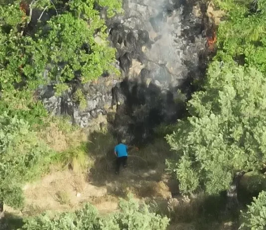 Sorpreso mentre appicca un incendio: grazie ai droni denunciato il responsabile