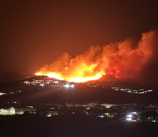 Calabria, vasto incendio minaccia un villaggio turistico: oltre 20 unità dei Vigili del Fuoco impegnate nello spegnimento