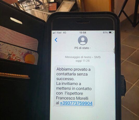 Attenzione alle truffe: falsi sms a nome della polizia di stato