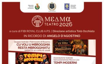 Al via “Medma Teatro 2026” II° edizione Rosarno una rassegna tra cultura, divertimento e il ricordo di Angelo D’Agostino