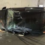 Auto si ribalta in galleria sulla SS106 – una persona ferita