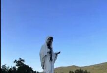 Vandalizzata la statua della Madonna di Medjugorje, sui muri la scritta: “Diavolo con la gonna”