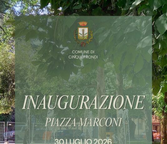 Cinquefrondi inaugura la nuova Piazza Marconi: giovedì 30 luglio il ritorno all’antica bellezza