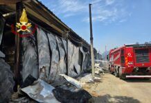 Incendio in un’azienda: evacuate alcune abitazioni, nessun ferito