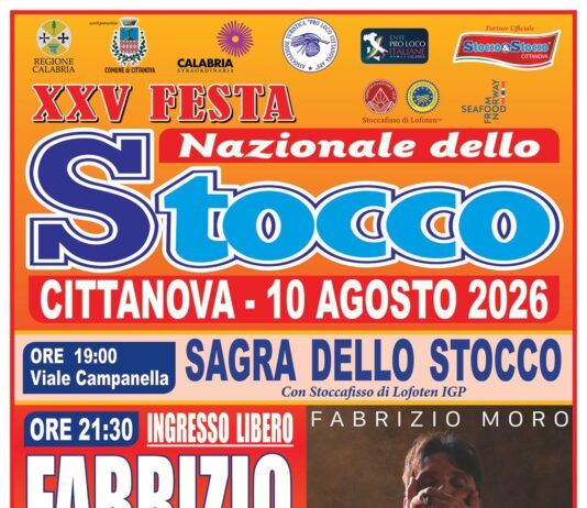 Cittanova, il grande giorno è arrivato: stasera la XXV Festa Nazionale dello Stocco con Fabrizio Moro