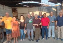 San Ferdinando, la coop “Dalla Terra” e il sindaco Gaetano nell’azienda di Rodi Morabito: L’aiuteremo a riprendere la produzione, servono gesti concreti come questo