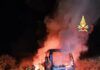 Incendio di un autobus sulla SS182: illesi istruttore e allievo