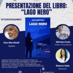 Cinquefrondi – Cultura e Memoria: il 24 settembre la presentazione del romanzo noir “Lago Nero” di Gino Marchitelli