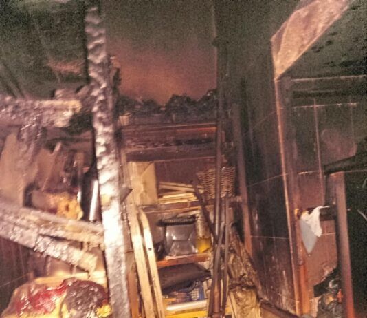 Incendio in un appartamento, evacuati tre inquilini e un cagnolino