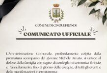 Cinquefrondi, lutto cittadino e rinvio degli eventi per la scomparsa del giovane Michele Amato