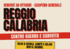 Sciopero generale del 30 ottobre, corteo a Reggio Calabria: appuntamento alle 9 in piazza De Nava