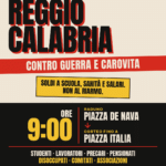 Sciopero generale del 30 ottobre, corteo a Reggio Calabria: appuntamento alle 9 in piazza De Nava