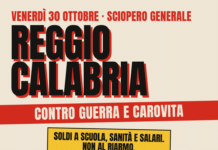 Sciopero generale del 30 ottobre, corteo a Reggio Calabria: appuntamento alle 9 in piazza De Nava