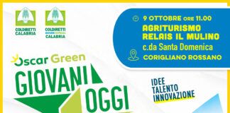 Oscar green 2026 Coldiretti: il premio ai giovani che restano e innovano l’agricoltura calabrese