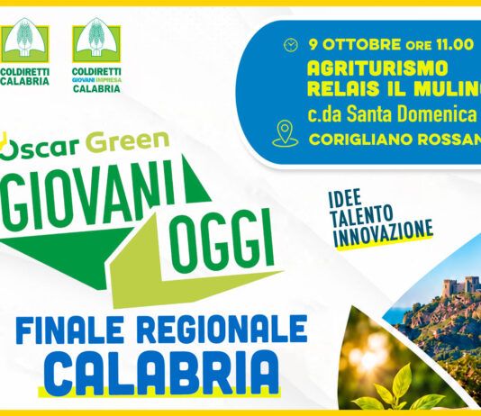 Oscar green 2026 Coldiretti: il premio ai giovani che restano e innovano l’agricoltura calabrese